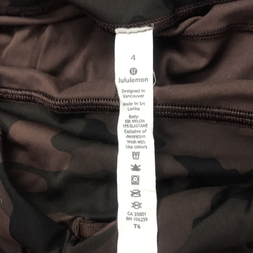 Lululemon Fast and Free HR Tight 28" Brushed Heritage 365 Camo Brown Earth - Picture 3 of 6